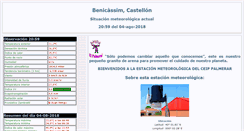 Desktop Screenshot of meteo.benicassim.es