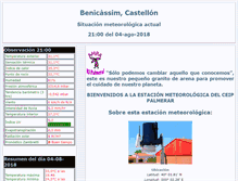 Tablet Screenshot of meteo.benicassim.es